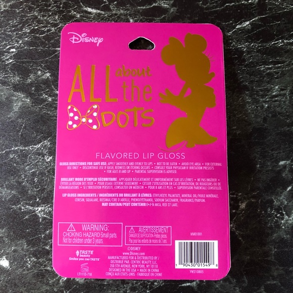 Set of 3 Disney Minnie Mouse 0.11 oz Watermelon Flavored Lip Gloss - Picture 3 of 8